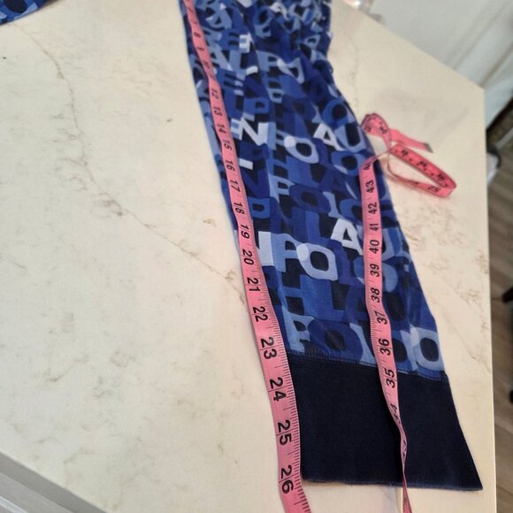 Polo Ralph Lauren Mens Large 100% Cotton Knit Logo Lounge Sleep Joggers Blue - Picture 9 of 10